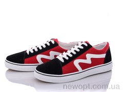 Ok Shoes A-176 black-red, 8, 41-45