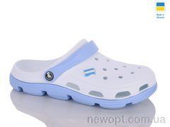 Progress Крокс Ж210 білий-блакитний, 8, 36-41