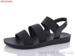 QQ shoes A16 black, 8, 36-41