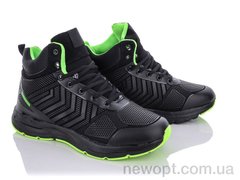 Ok Shoes 1037 black-green, 12, 41-46
